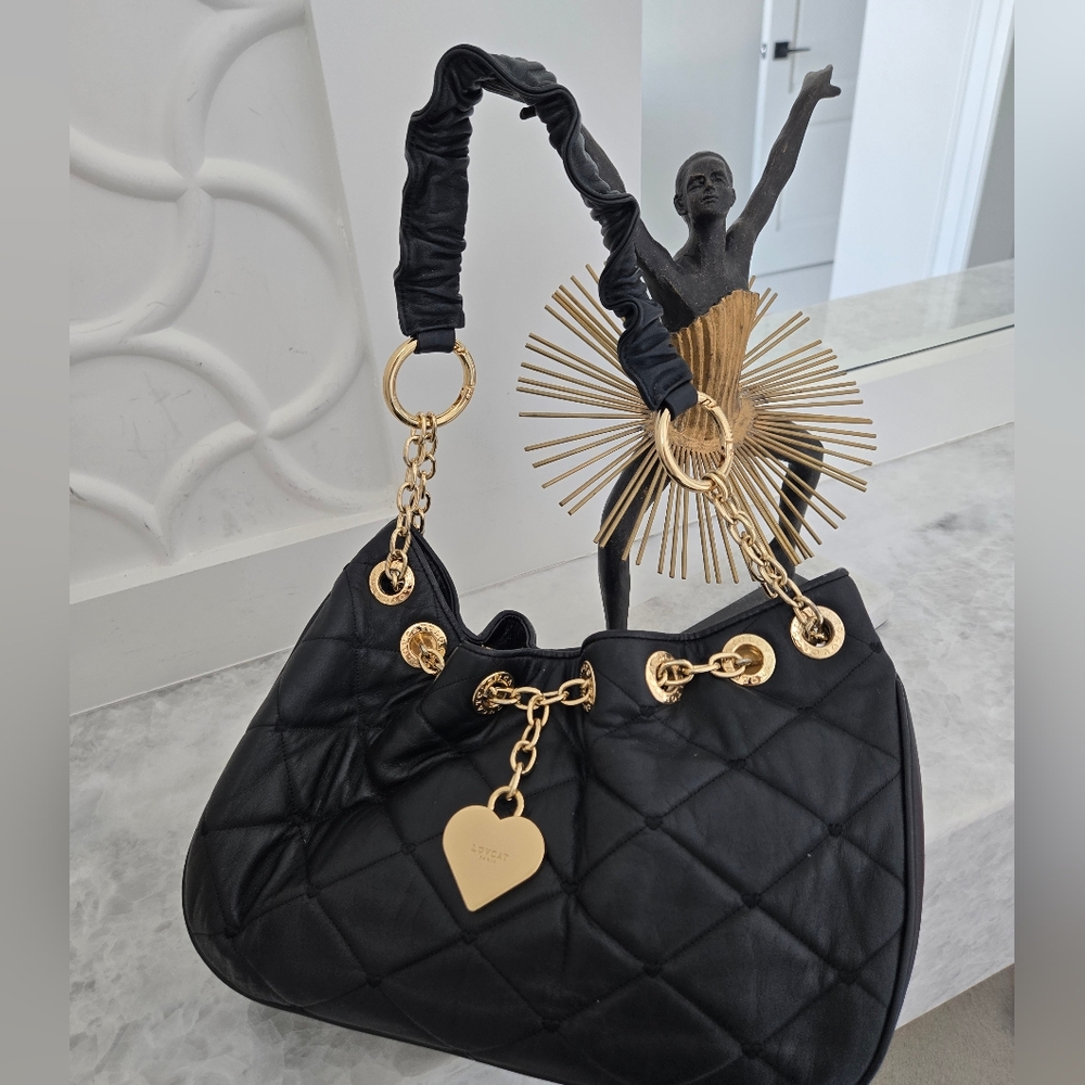 Lovcat Leather Quilted Handbag